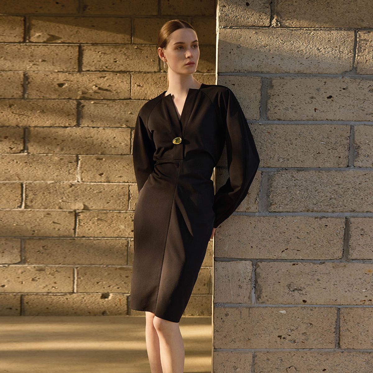 와이와이아이엠(YYIAM) YY_Fit body design sleeve dress_2color