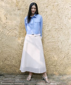 [안은진 착용] SS 썸머 시스루 레이어드 스커트