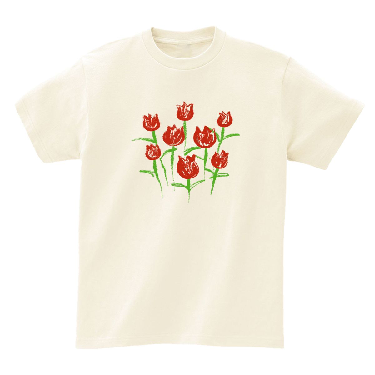 어썸어스(AWESOMEUS) Red tulips T-SHIRTS_4COLOR