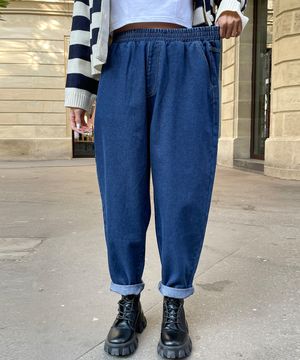 올밴딩 보이핏 배기 청바지