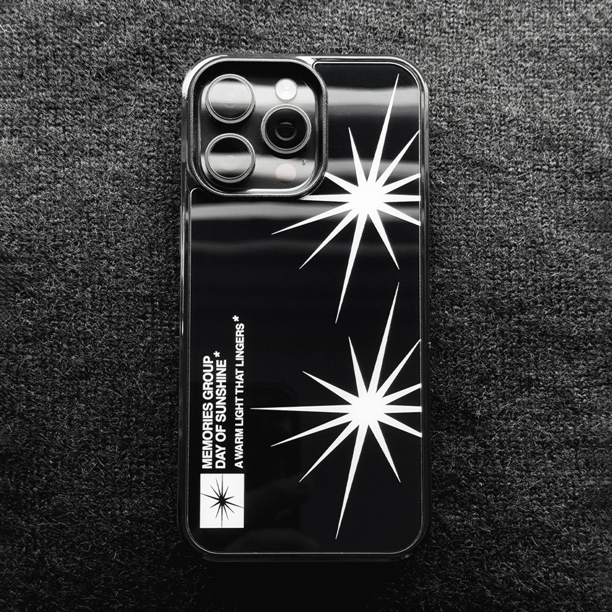 메모리즈바운더리(MEMORIESBOUNDARY) Radiant Days Graphic Phone Case(Glass_BK)/(MagSafe)