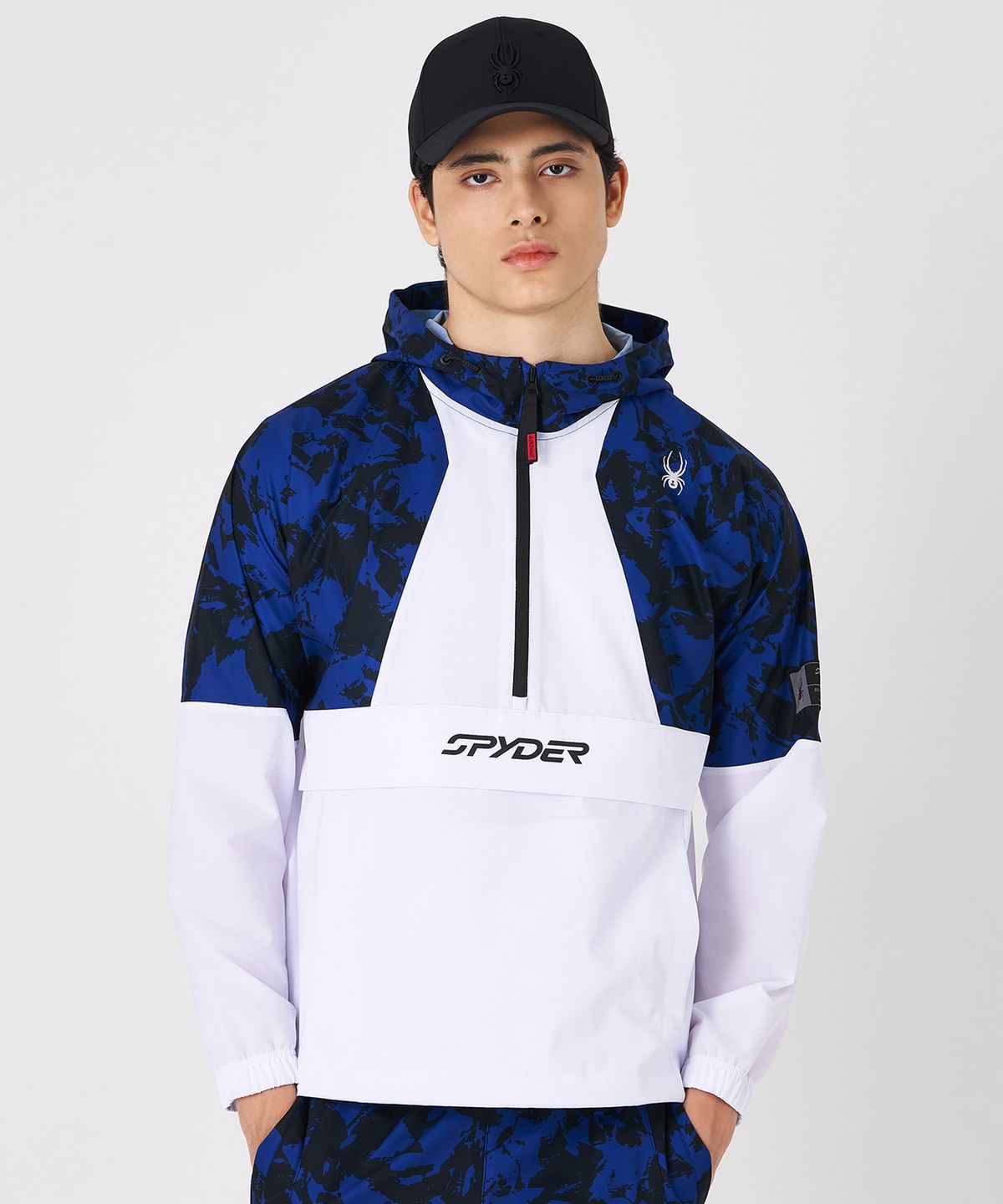 스파이더(SPYDER) 남성 에어리 피스테 후디 아노락 SPKPCNHD302MRBL
