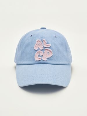 [남녀공용] ALCP 아플리케 워시드 볼캡 (연청)