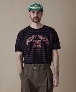 [TRAILWEAR] 인디고 스트라이프 링거 티셔츠 레드_FR2KT82U