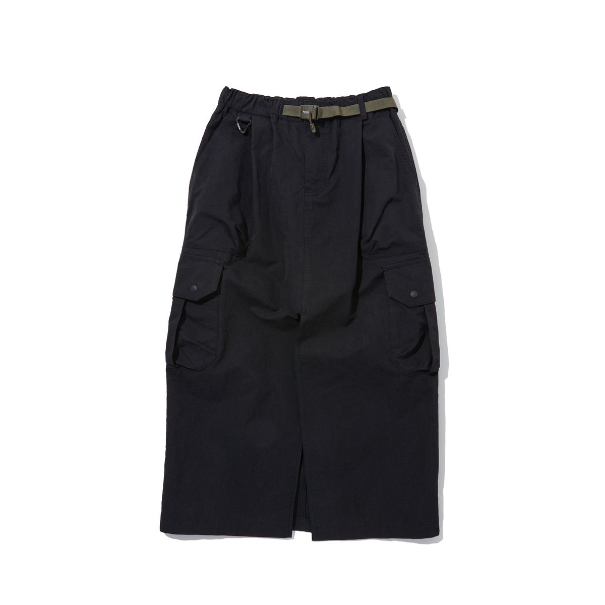 펜필드(PENFIELD) CN 하이웨이스트 투턱 H라인 스커트 블랙_FR2WS61F