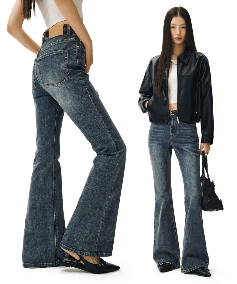 Signature Slim Flared Jeans DCWPT005BlueB