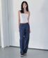 [린넨라이크]Signature Low Rise Wide Jeans DCWPT004CPIndigo