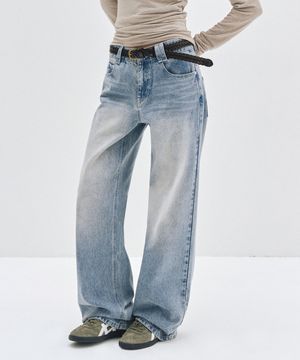 Signature Low Rise Wide Jeans DCWPT004LBlueB