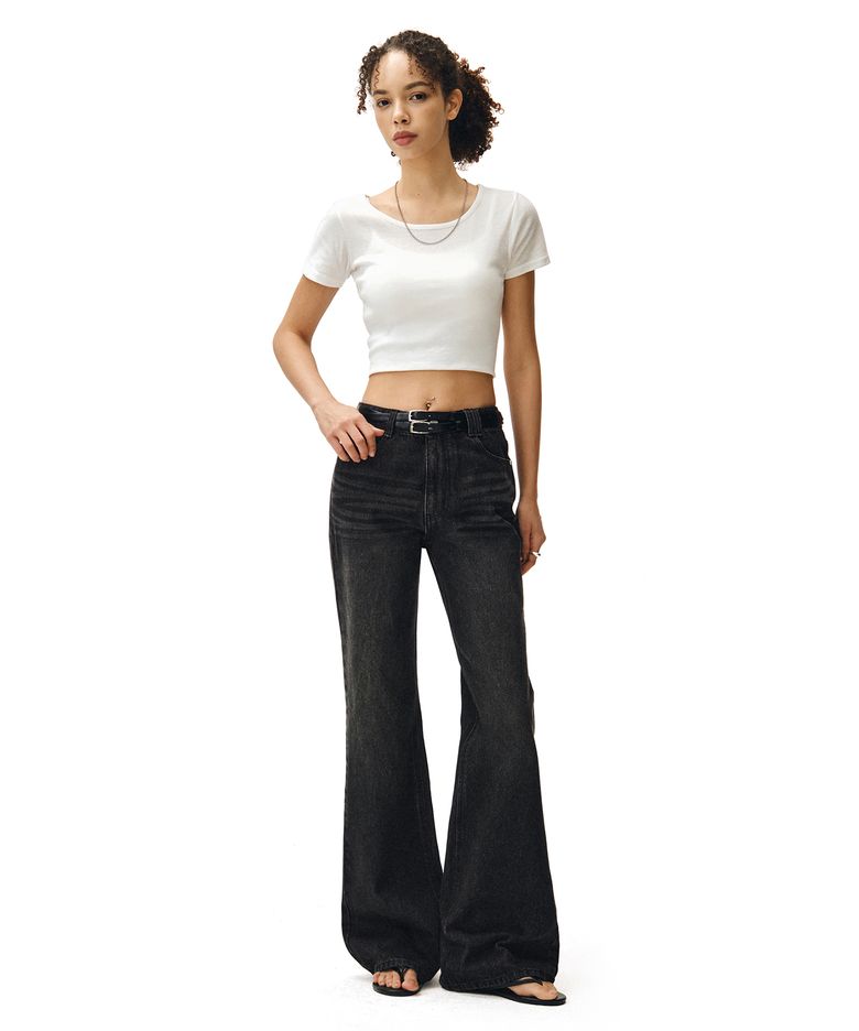 Signature Semi Flared Jeans DCWPT002BlackB