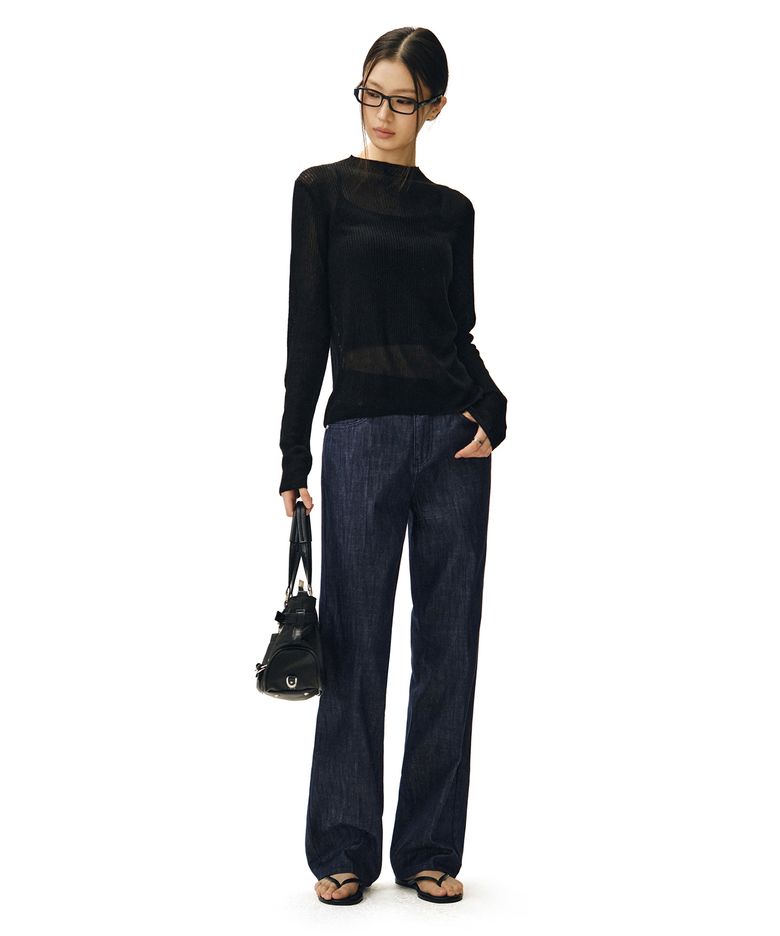 [린넨라이크]Signature Straight Jeans DCWPT001CPIndigo