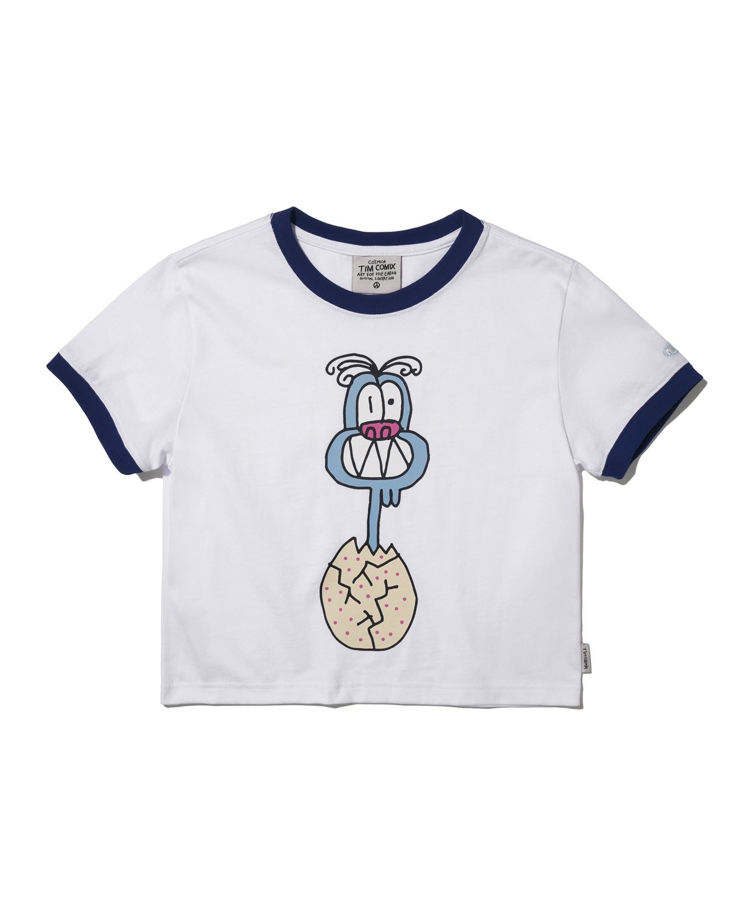 [TIMCOMIX] EGG TEAM CROP SHORT SLEEVE★Tシャツ MUSINSA | TIMCOMIX Egg Team Crop Short Sleeve_Red