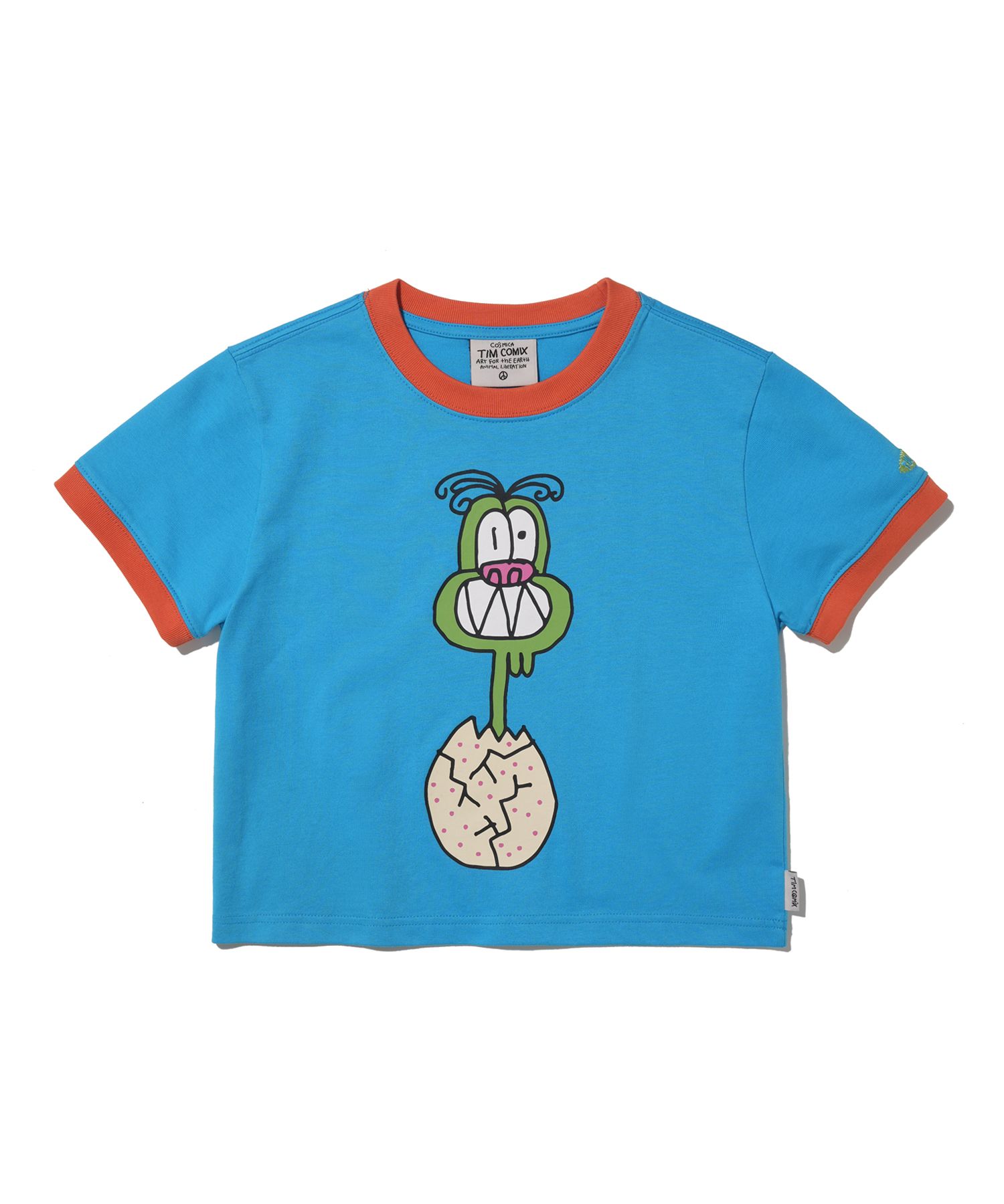[TIMCOMIX] EGG TEAM CROP SHORT SLEEVE★Tシャツ MUSINSA | TIMCOMIX Egg Team Crop Short Sleeve_Light Blue