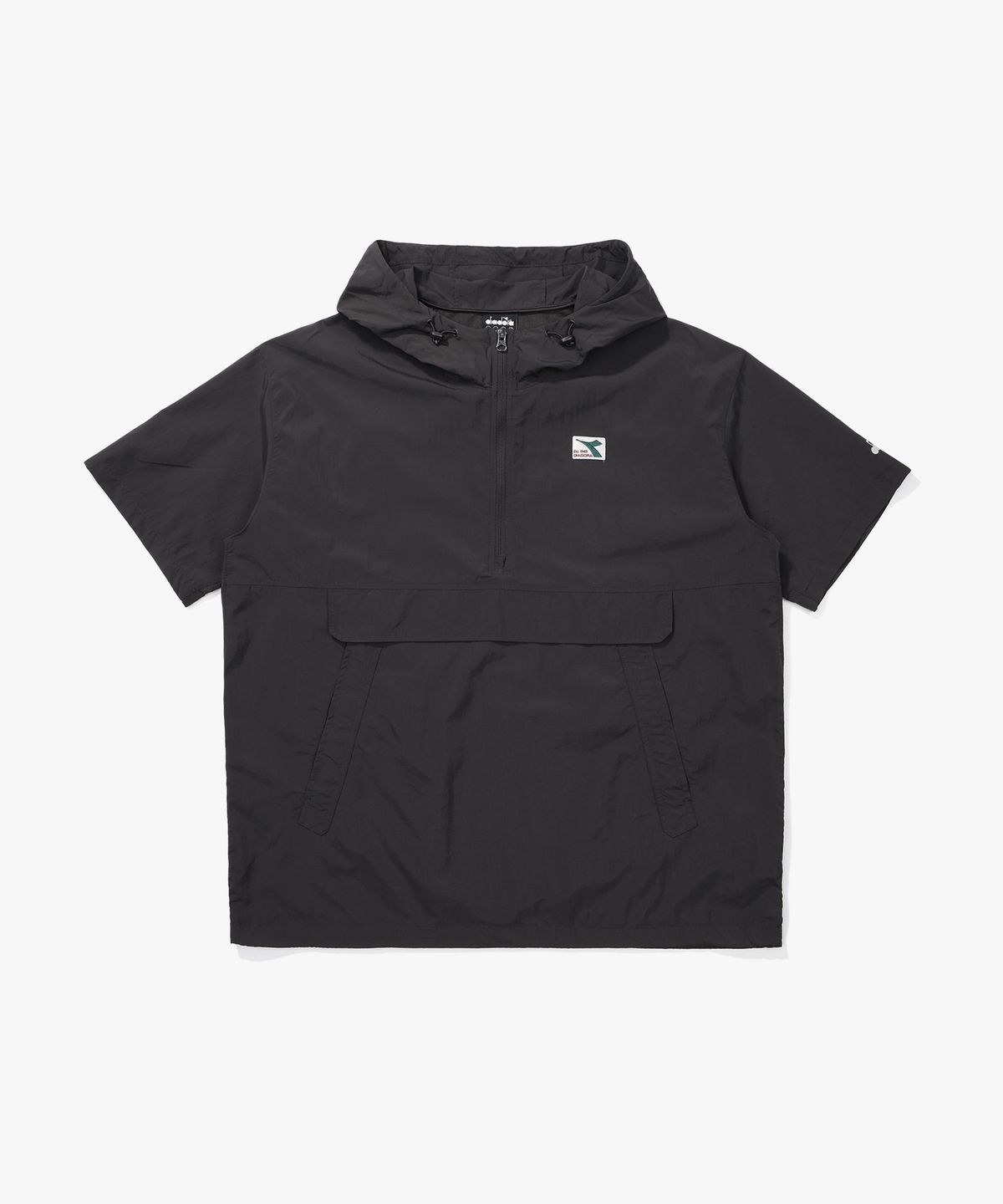 디아도라(diadora) 컴피 후드 반팔 아노락 GREY