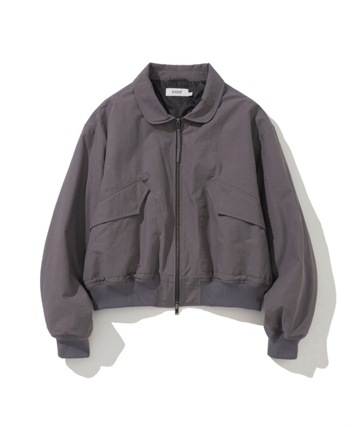 에르에르(ERER) Washed Bomber Jacket Purple