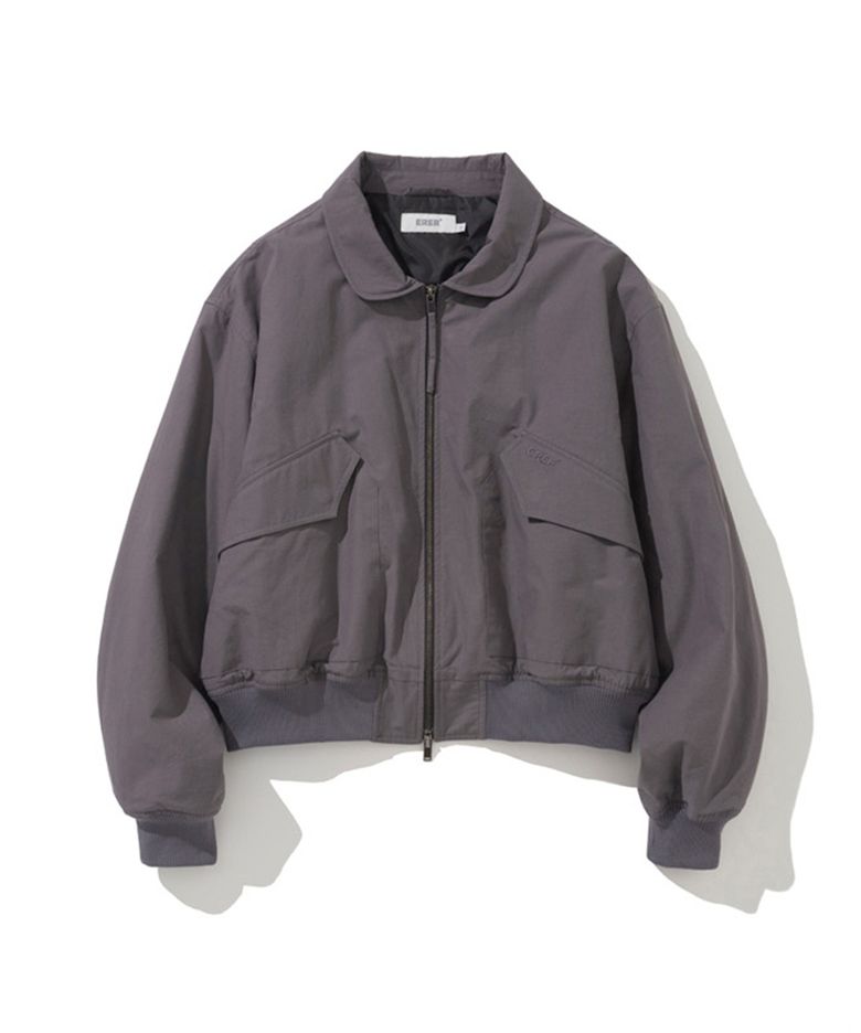 Washed Bomber Jacket Purple