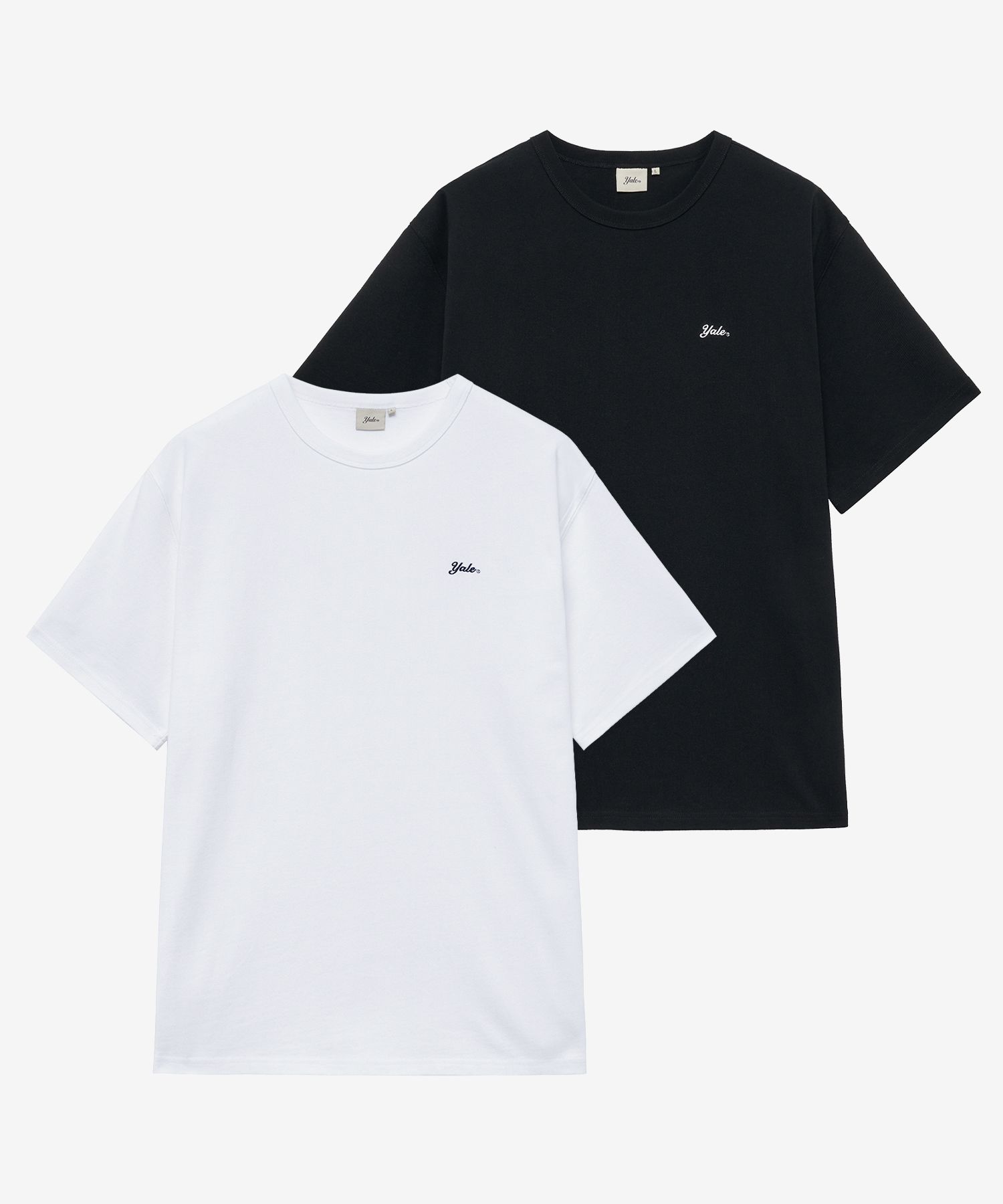 ☆YALE☆ 2PACK Heavyweight Snell Logo Short Sleeve T-Shirt W MUSINSA | YALE [2PACK] Heavyweight Snell Logo Short Sleeve T
