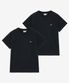 [2PACK] 우먼즈 스넬로고 반팔티셔츠_블랙/블랙