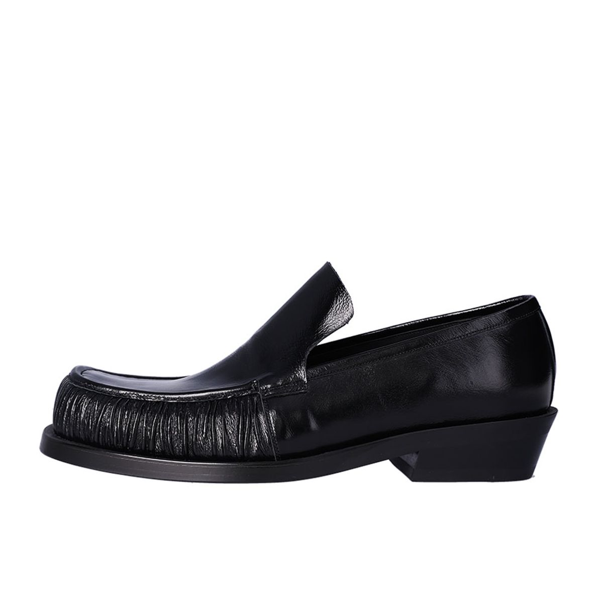 누스미크(NUOSMIQ) SINA Winkle Loafers Black