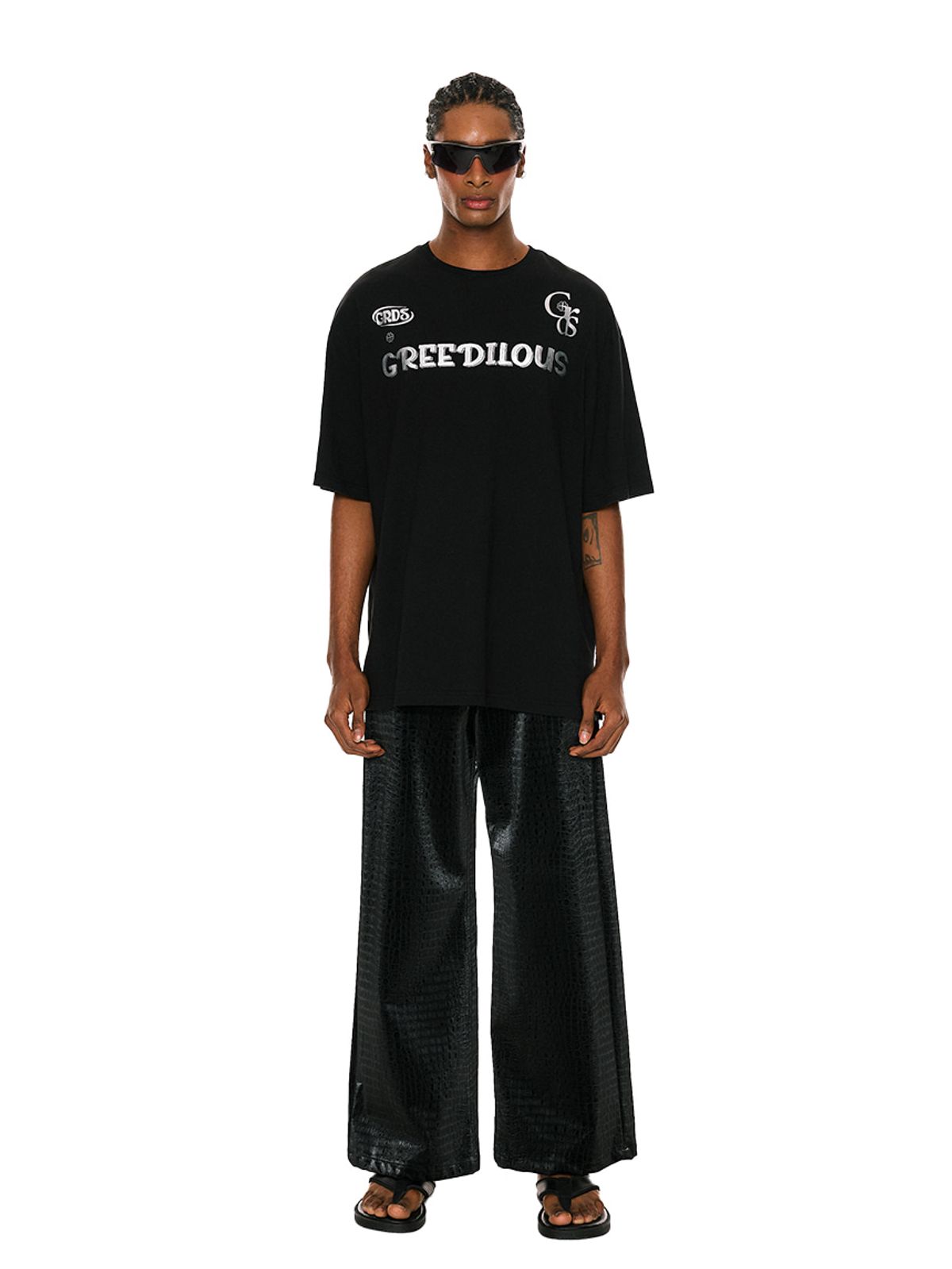 그리디어스(GREEDILOUS) Faux Crocodile skin pants