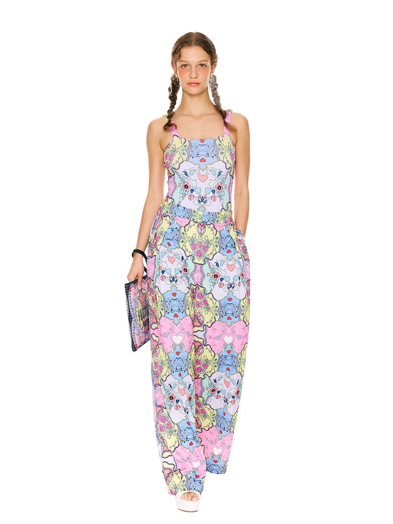 Western Heart Patteren Pants