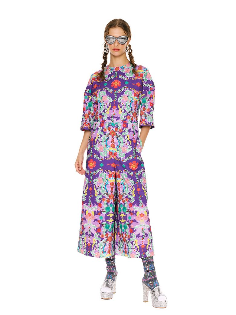 Baroque Art Nouveau Maxi Dress