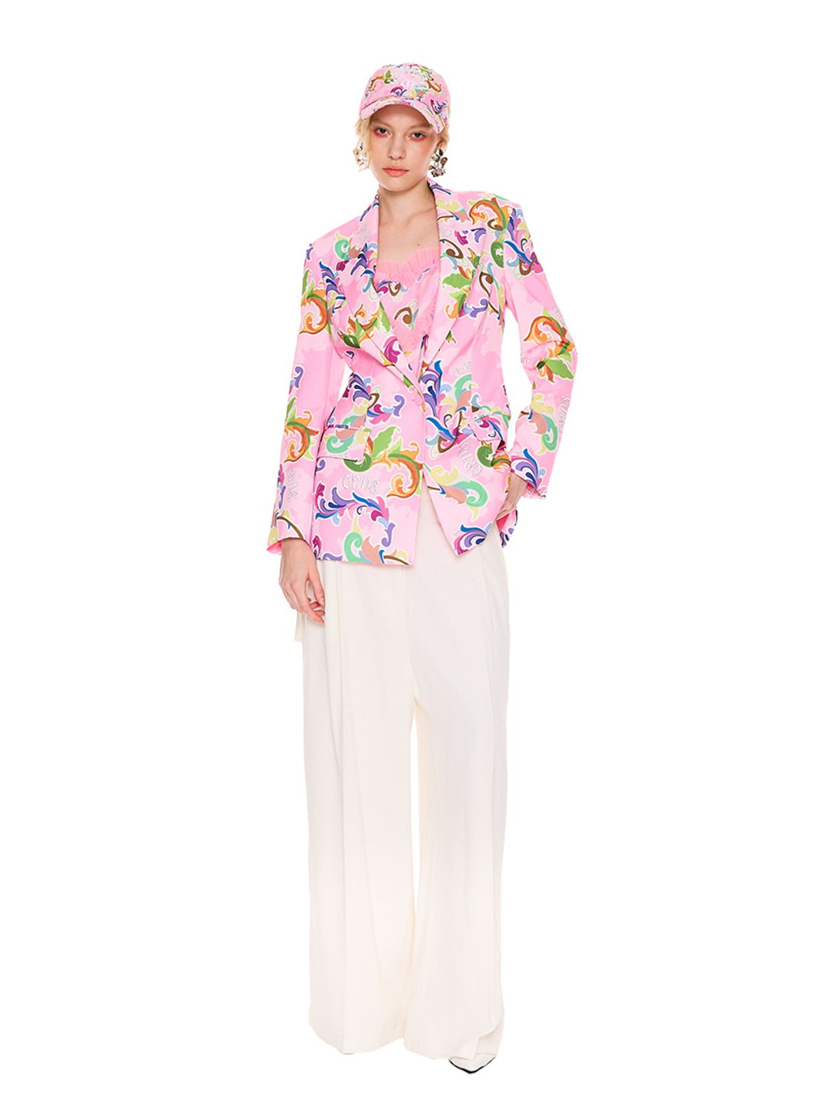 그리디어스(GREEDILOUS) Pink Art Nouveau Hourglass Jacket