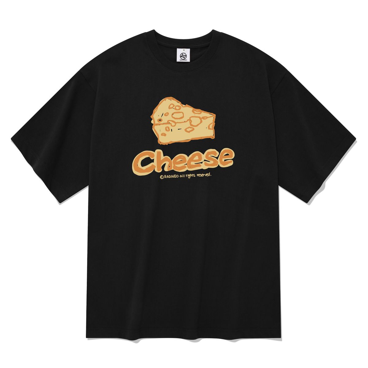 라디네오(RADINEO) 치즈 반팔 티셔츠 블랙