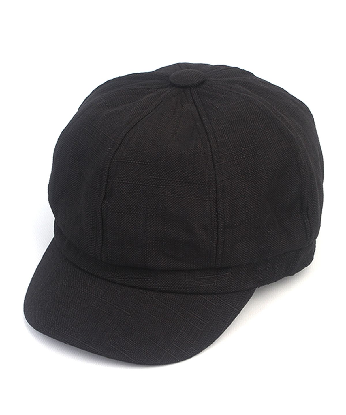 유니버셜 케미스트리(UNIVERSAL CHEMISTRY) Hard Linen Black Newsboy Cap 뉴스보이캡