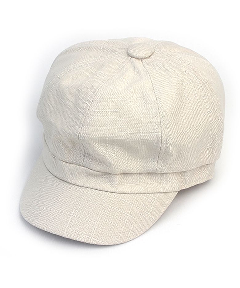 Hard Linen Ivory Newsboy Cap 뉴스보이캡