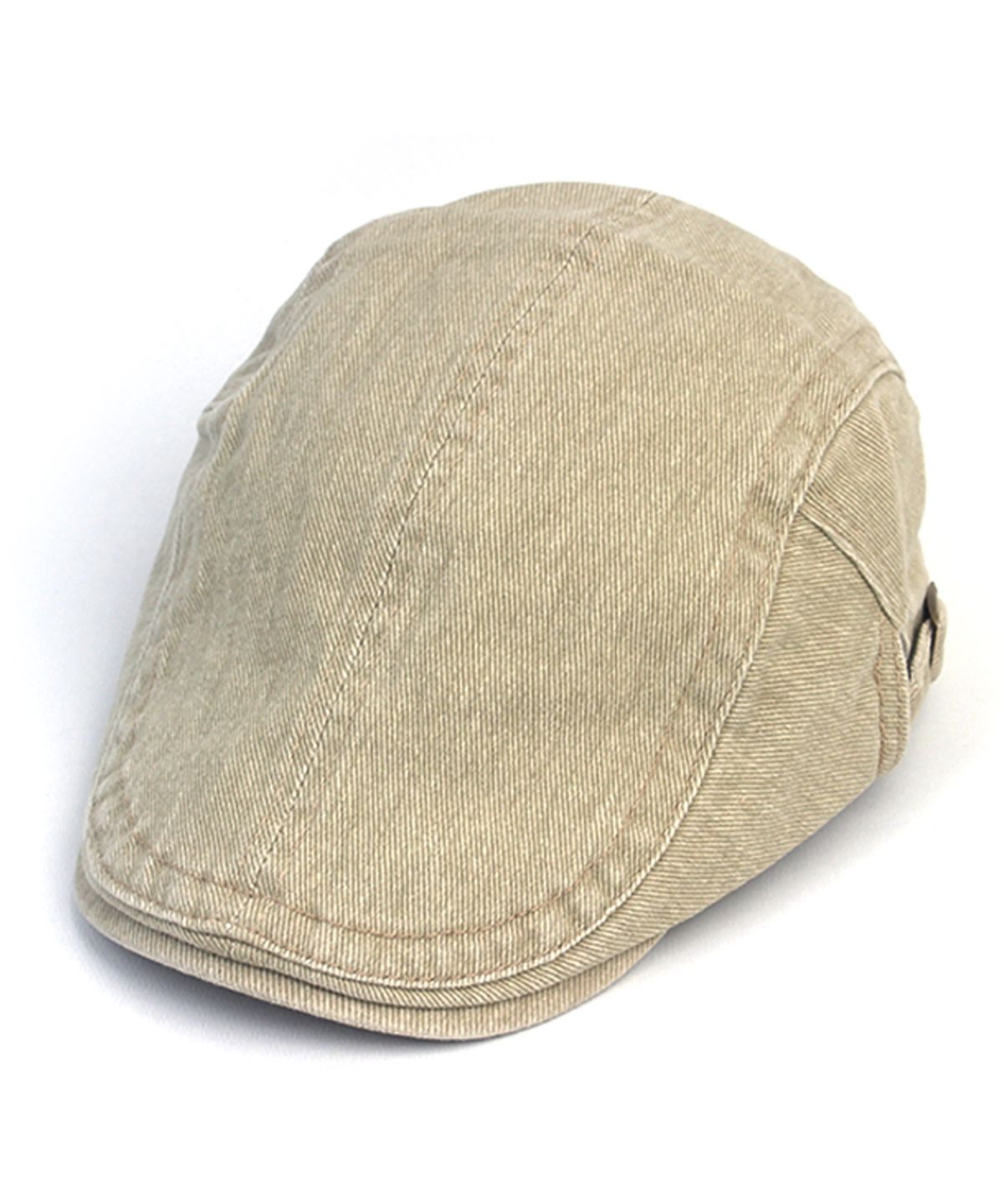 유니버셜 케미스트리(UNIVERSAL CHEMISTRY) Vintage Washing Beige Side Belt Huntingcap 헌팅캡