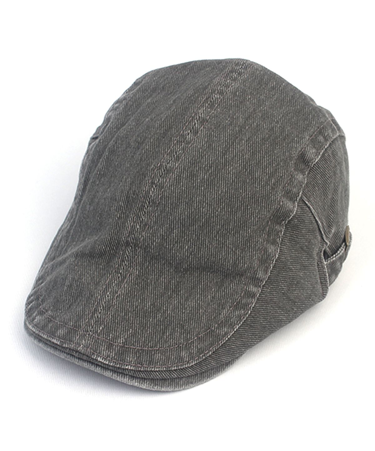 유니버셜 케미스트리(UNIVERSAL CHEMISTRY) Vintage Washing Gray Side Belt Huntingcap 헌팅캡