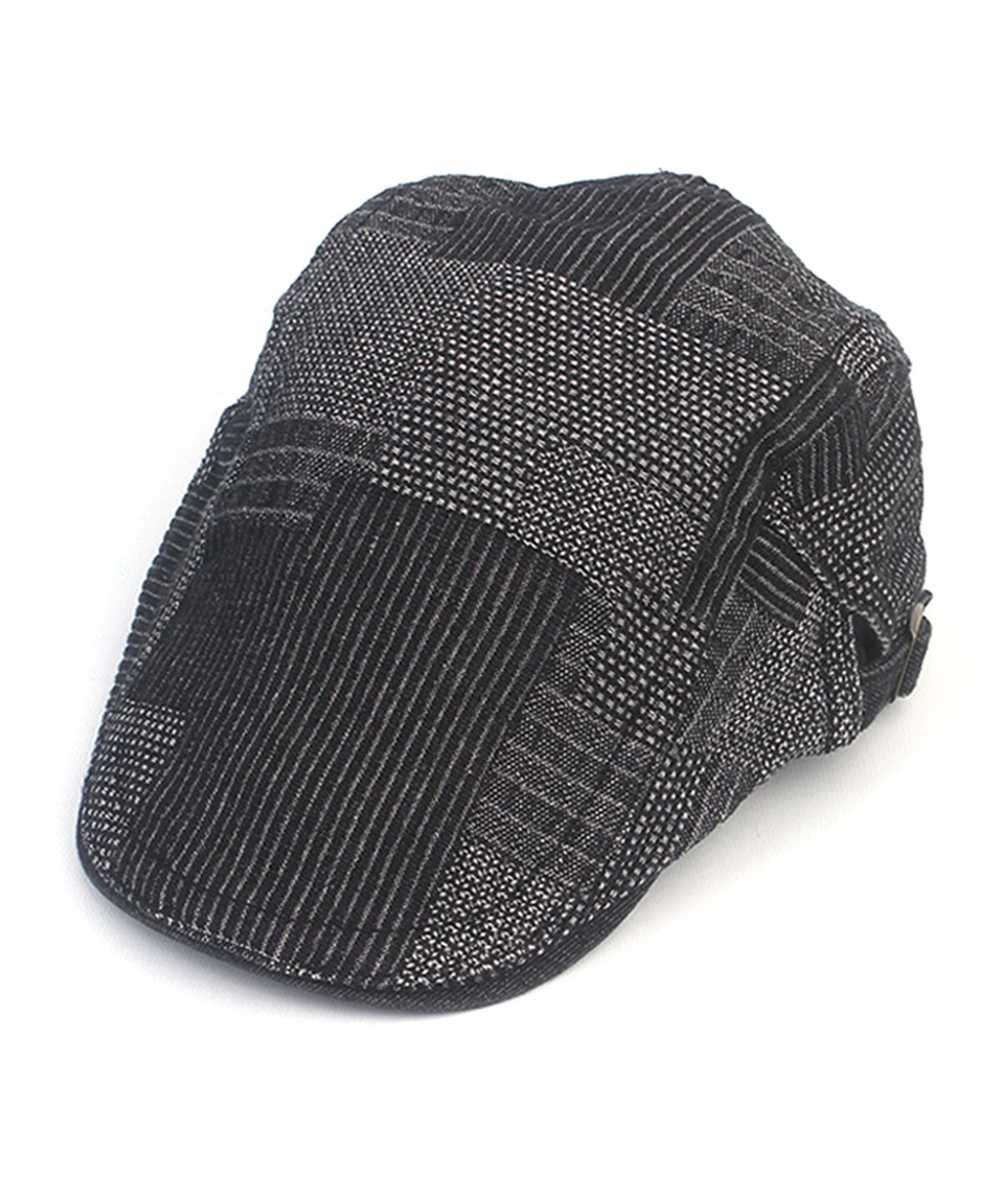 유니버셜 케미스트리(UNIVERSAL CHEMISTRY) Patchwork Black Denim Huntingcap 헌팅캡