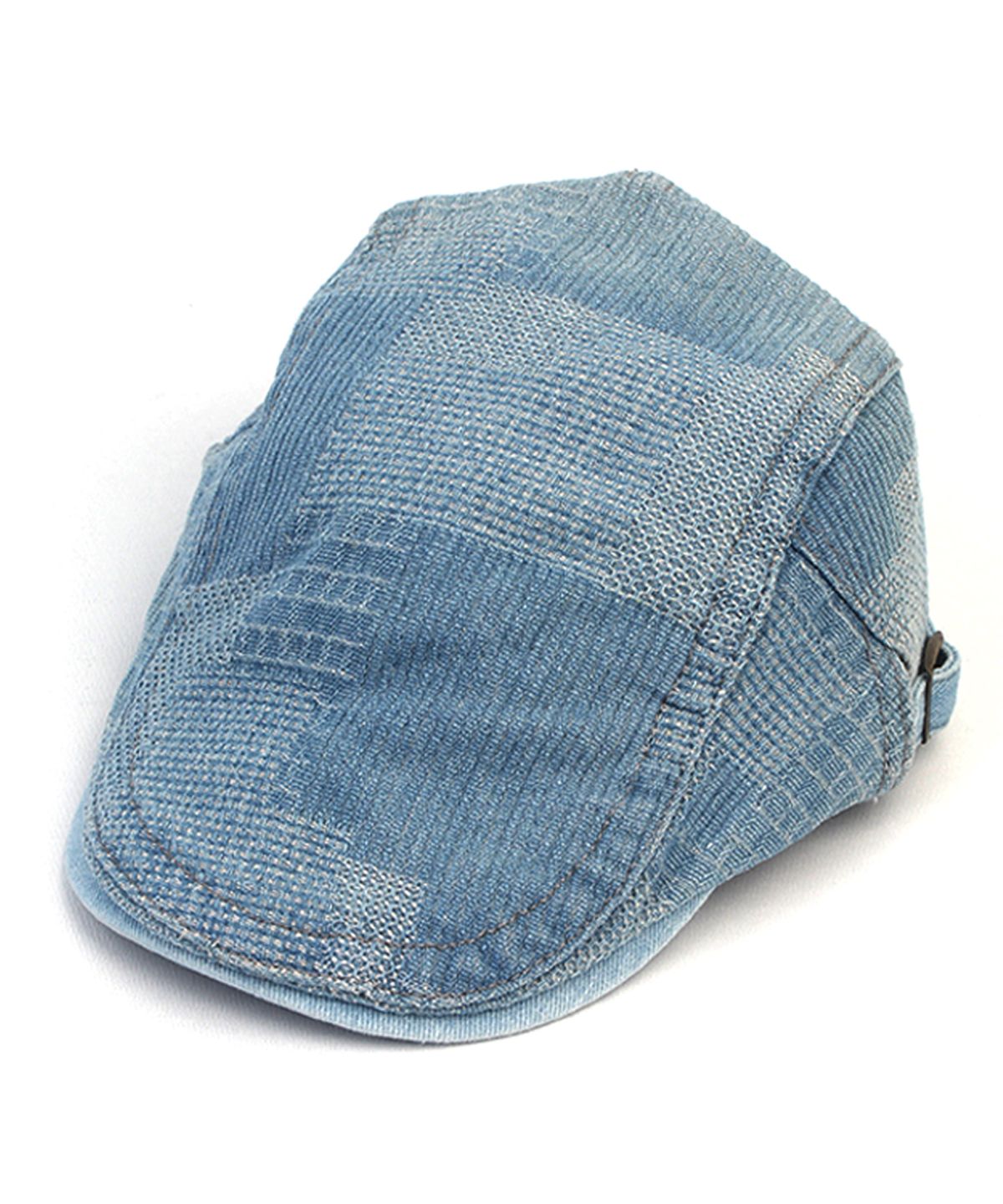 유니버셜 케미스트리(UNIVERSAL CHEMISTRY) Patchwork Light Denim Huntingcap 헌팅캡