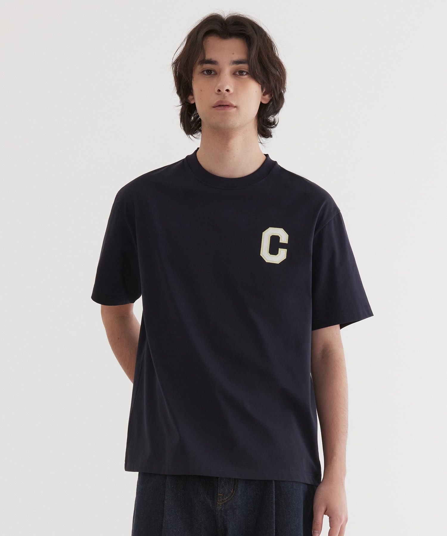 COVERNATのCool Cotton Shine C Logo T-Shirt 全3色 MUSINSA公式 | COVERNAT Cool Cotton Shine C Logo T-Shirt Dark