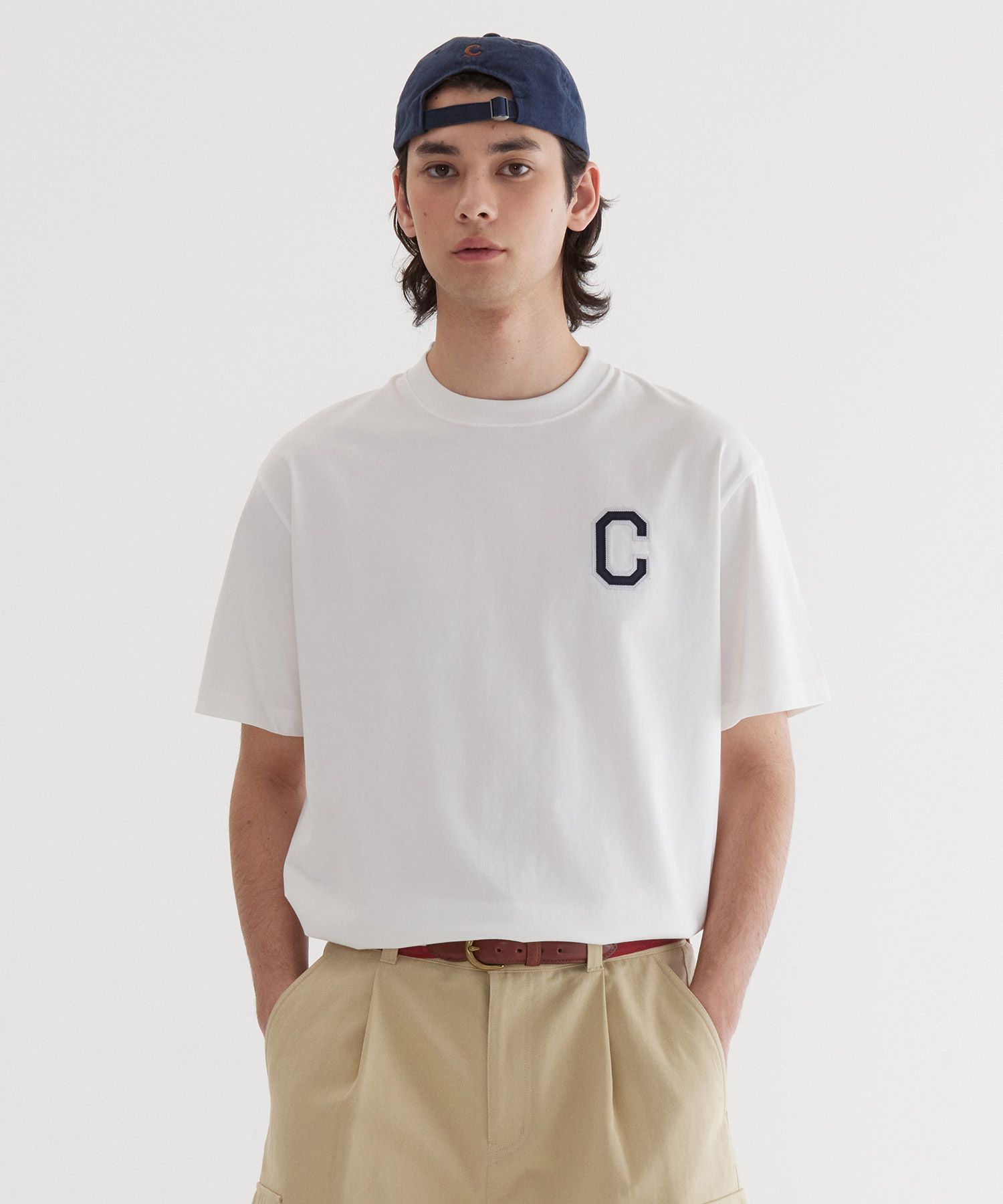 Tシャツ・カットソー COVERNAT Cool Cotton Shine C Logo T-Shirt White MUSINSA公式 | COVERNAT Cool Cotton Shine C Logo T-Shirt White