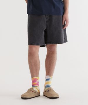 레귤러 숏 데님 쇼츠 Black