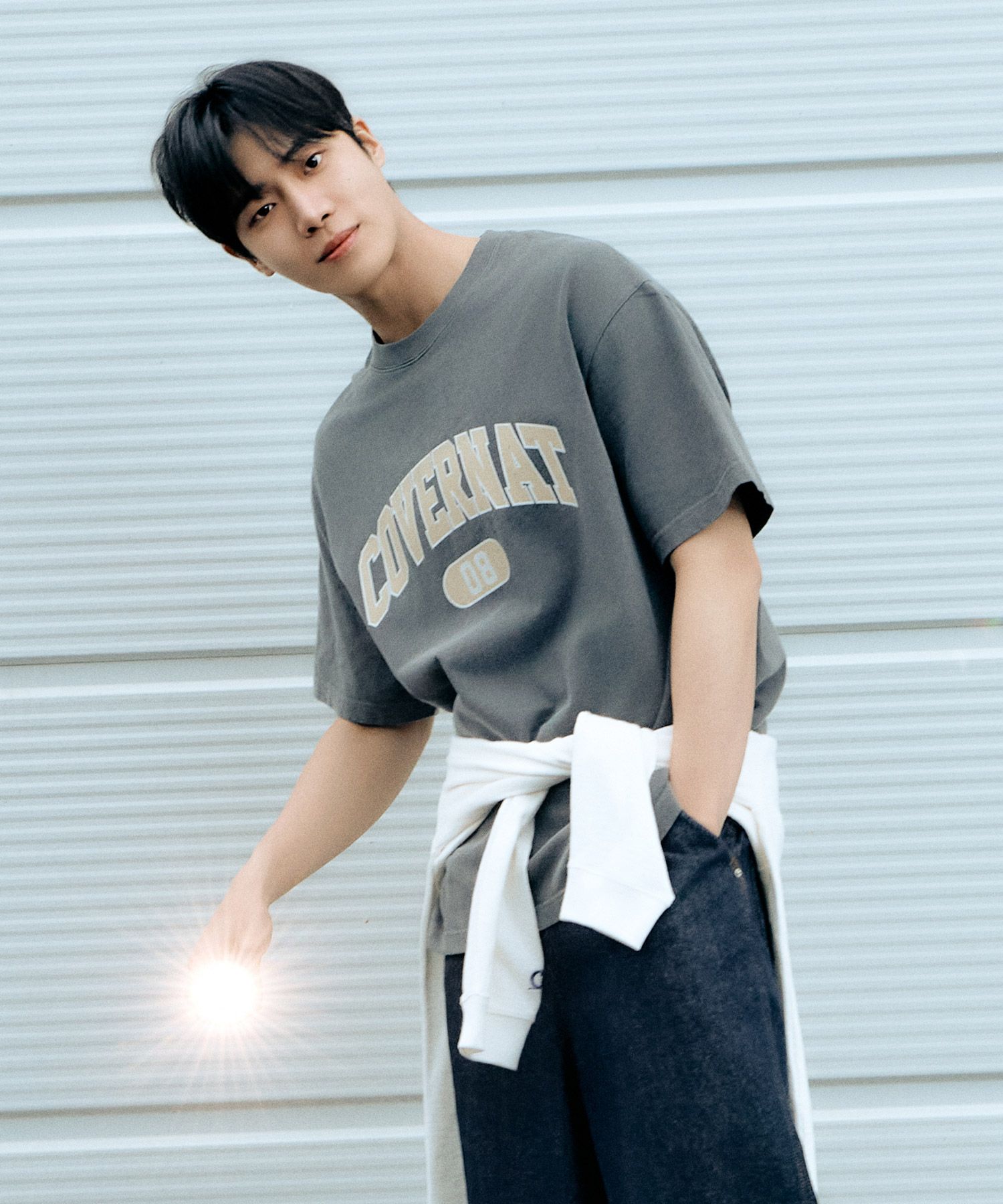 Tシャツ・カットソー COVERNAT CoverNatXWrangler Motorcycle Pigment T-Shirt Grey Covernat | Official Store – Shop Trendy Fashion at MUSINSA