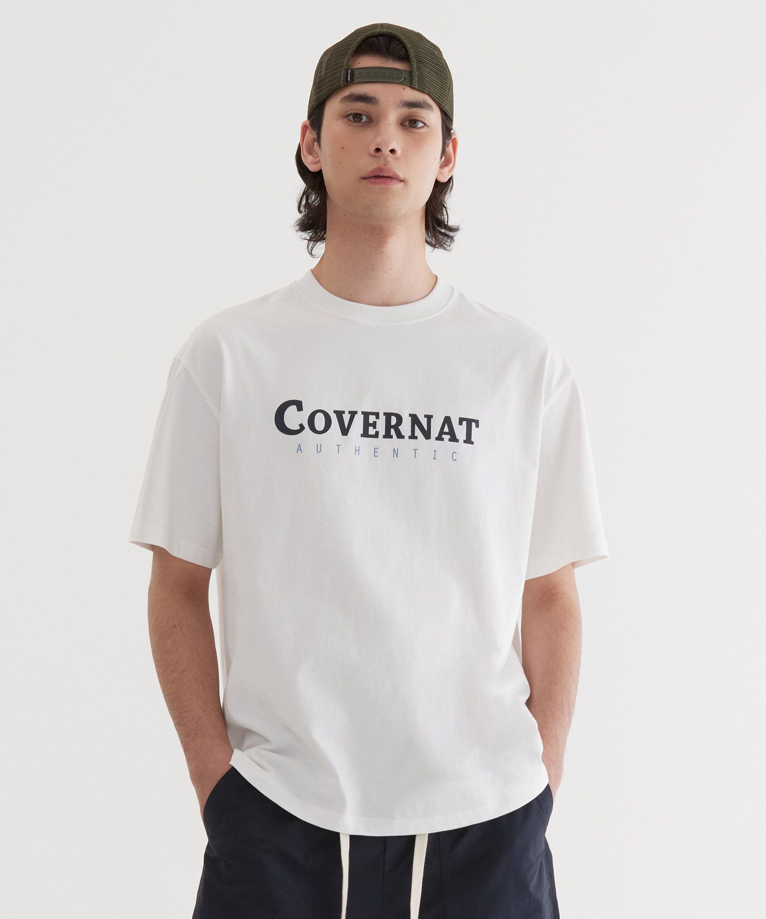Tシャツ・カットソー COVERNAT CoverNatXWrangler Motorcycle Pigment T-Shirt White MUSINSA | COVERNAT [CovernotXWrangler] Motorcycle Pigment T