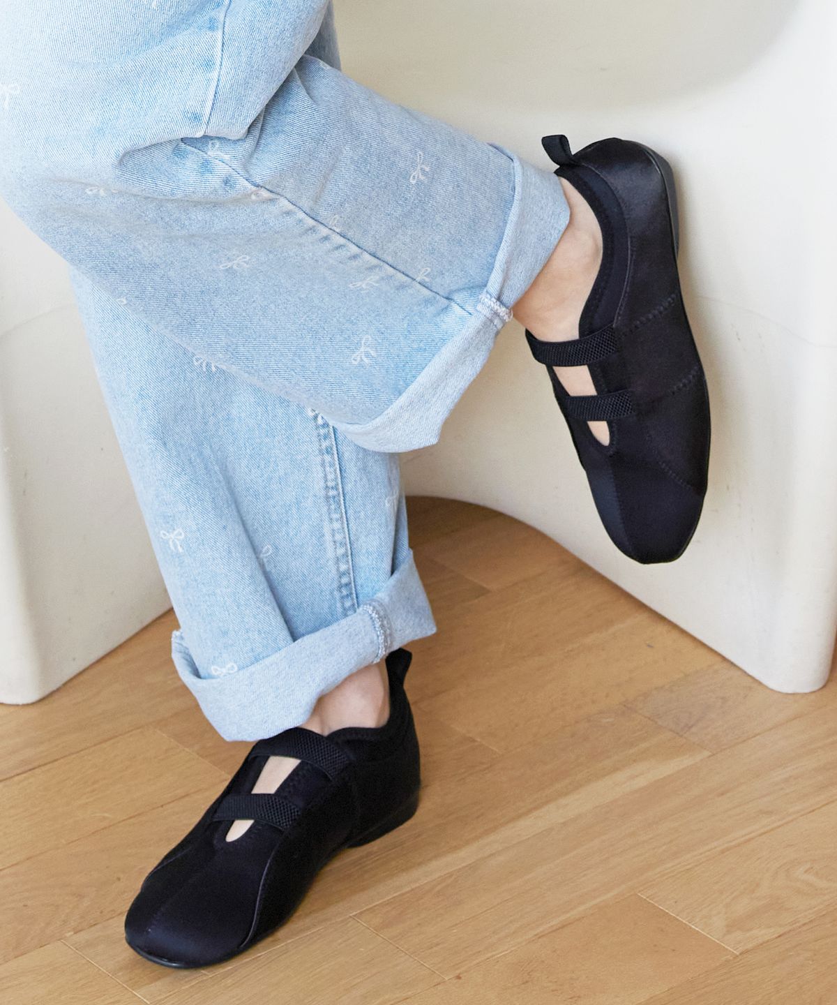 세스띠(CESTI) 데일리 플로우 밴드 스니커즈 (BLACK)