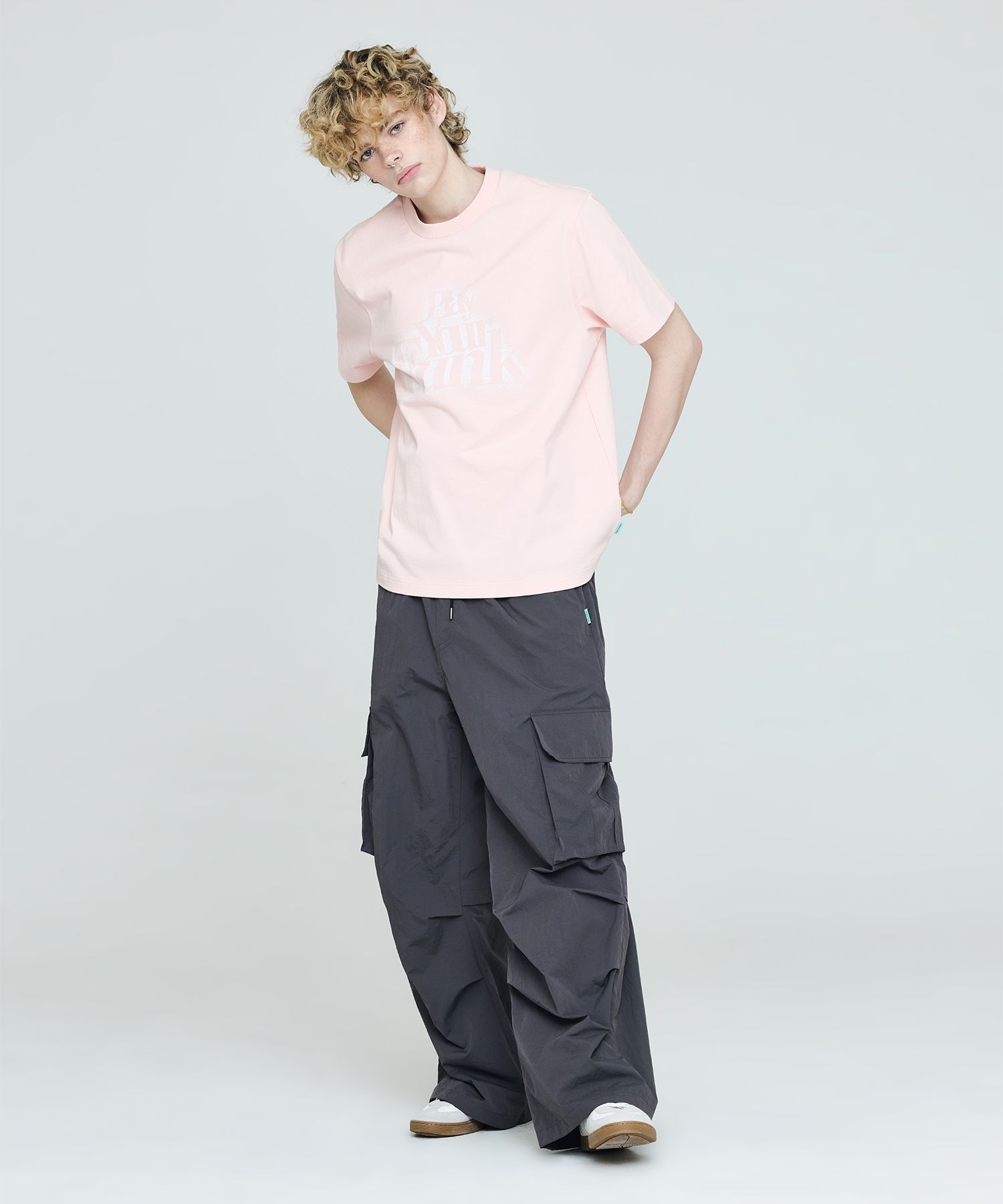 ☆送料・関税込☆INSTANTFUNK★Strap turn-up trousers★ Magic stretch pants w/ zip