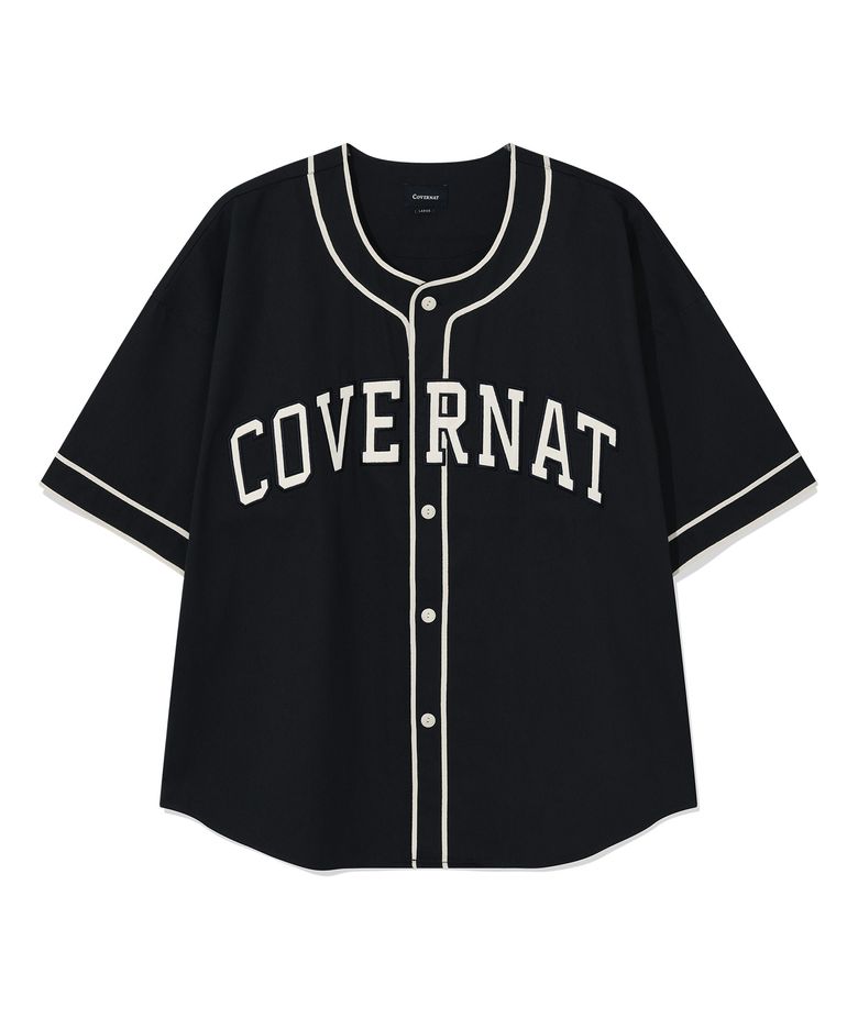 아치로고 베이스볼 하프 셔츠 Dark Navy
