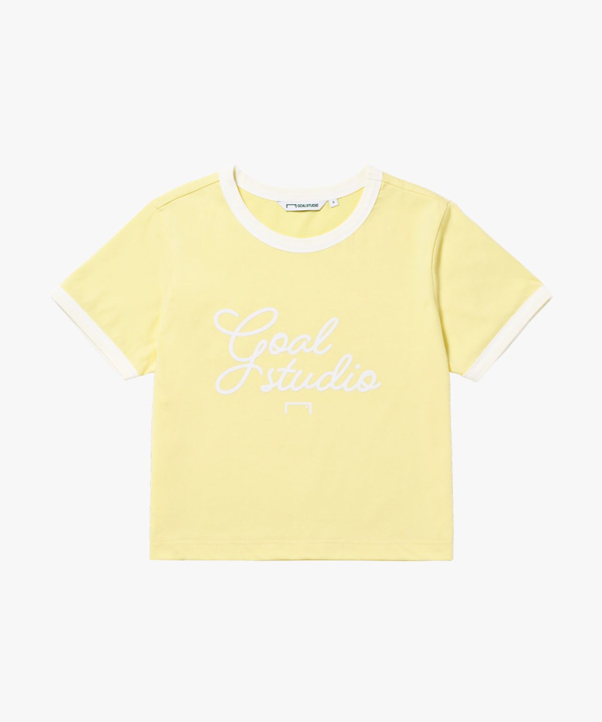 골스튜디오(GOALSTUDIO) WS SCRIPT LINGER TEE-LIGHT YELLOW