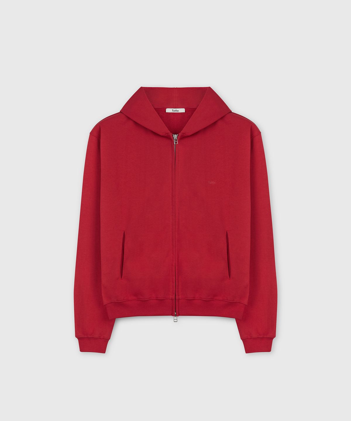 타일레(TAILLE) 80S NEAT COTTON HOODIE JACKET SPORT RED