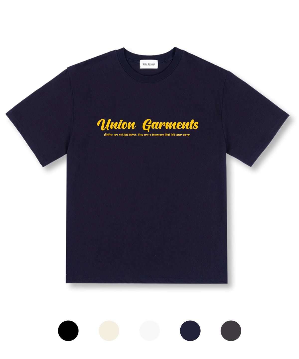 유니온가먼츠(UNION GARMENTS) 유니온가먼츠로고 오버핏 반팔 티셔츠 5 COLOR
