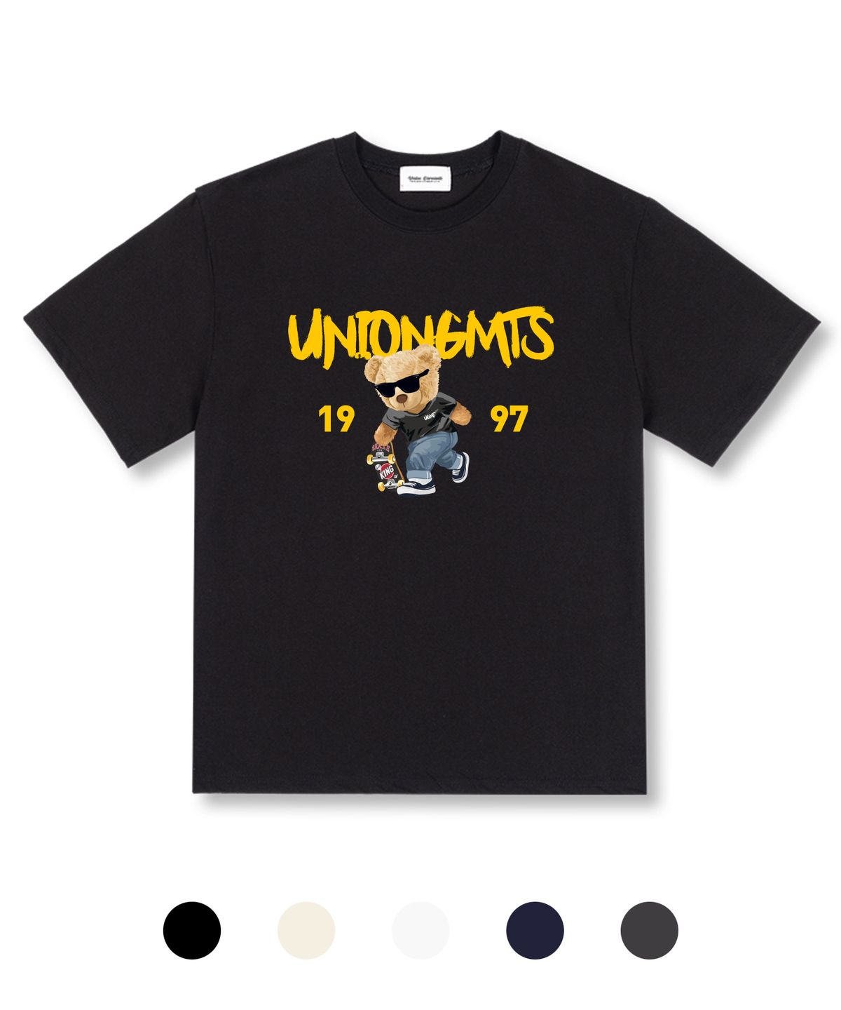 유니온가먼츠(UNION GARMENTS) 1997스케이트베어 오버핏 반팔 티셔츠 5 COLOR