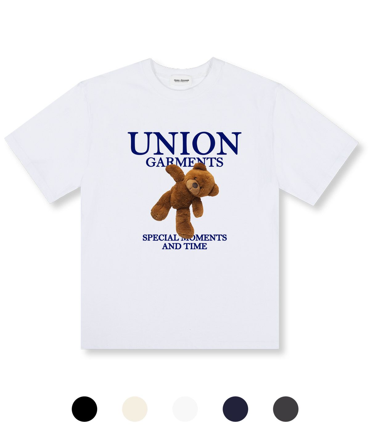 유니온가먼츠(UNION GARMENTS) 모먼트베어 오버핏 반팔 티셔츠 5 COLOR