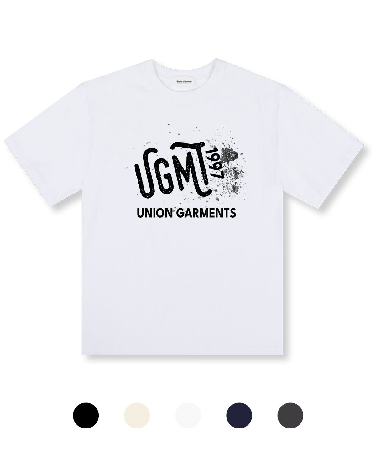 유니온가먼츠(UNION GARMENTS) 아트UGMT 오버핏 반팔 티셔츠 5 COLOR