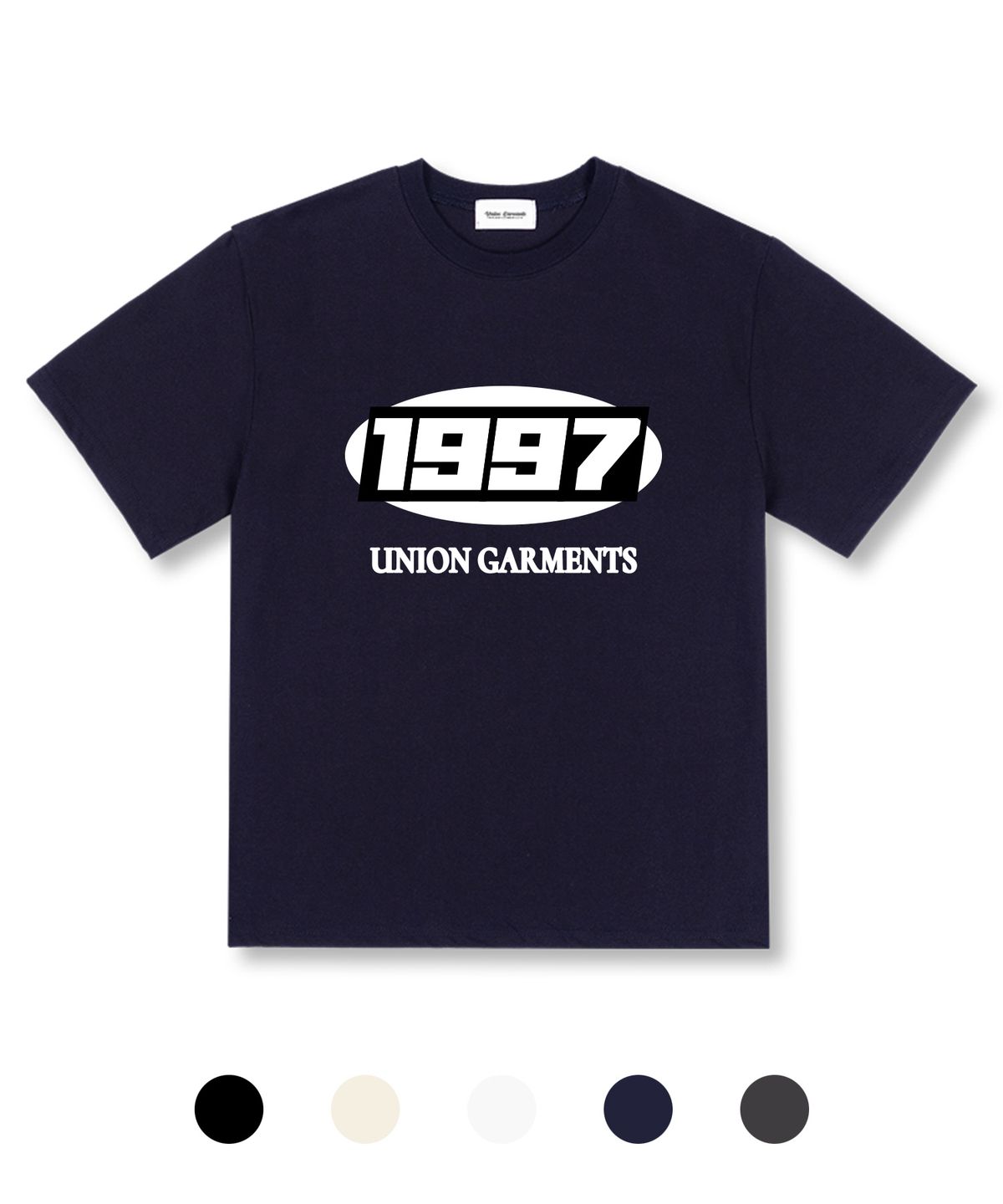 유니온가먼츠(UNION GARMENTS) 스퀘어1997 오버핏 반팔 티셔츠 5 COLOR