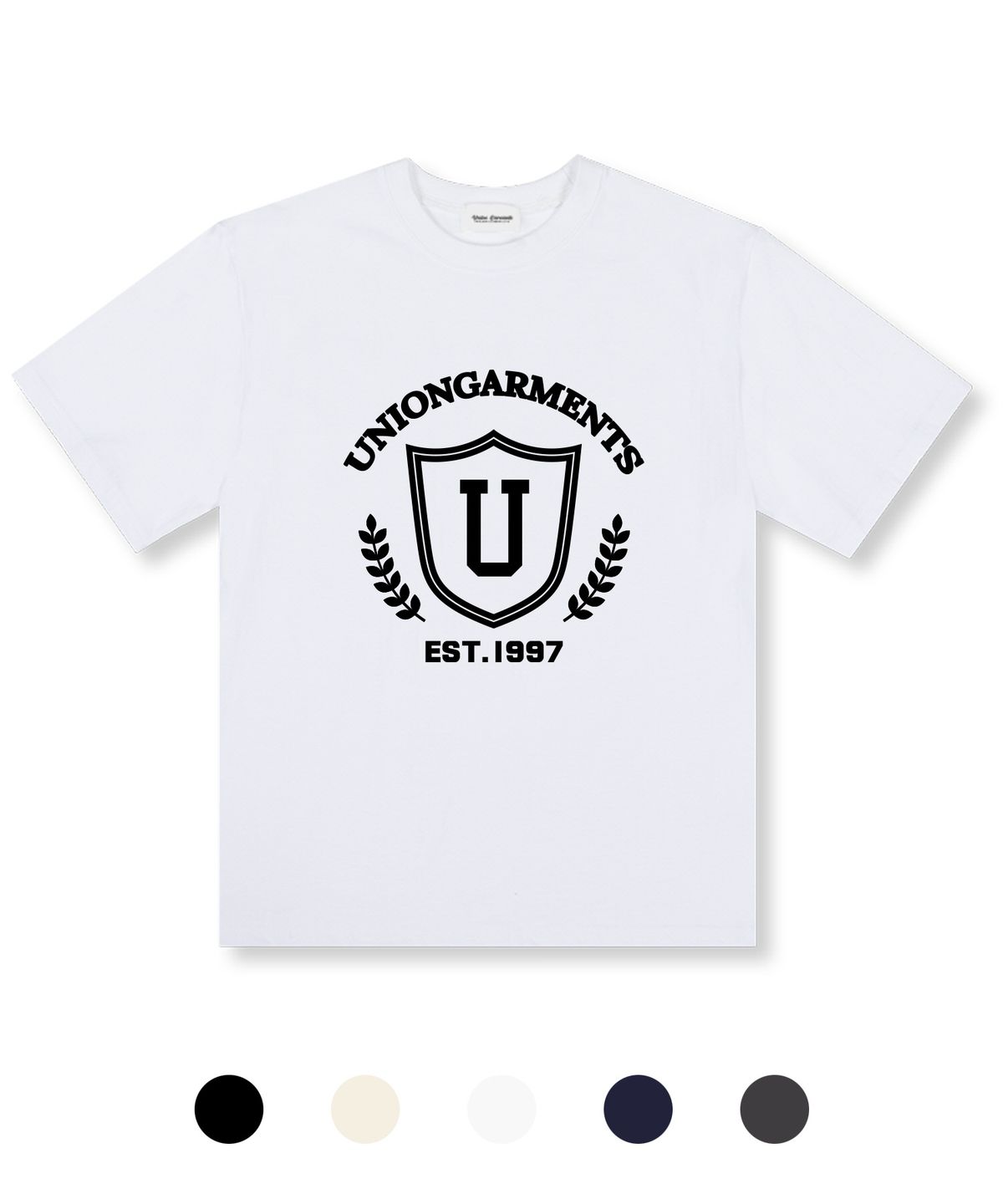 유니온가먼츠(UNION GARMENTS) U엠블럼 오버핏 반팔 티셔츠 5 COLOR
