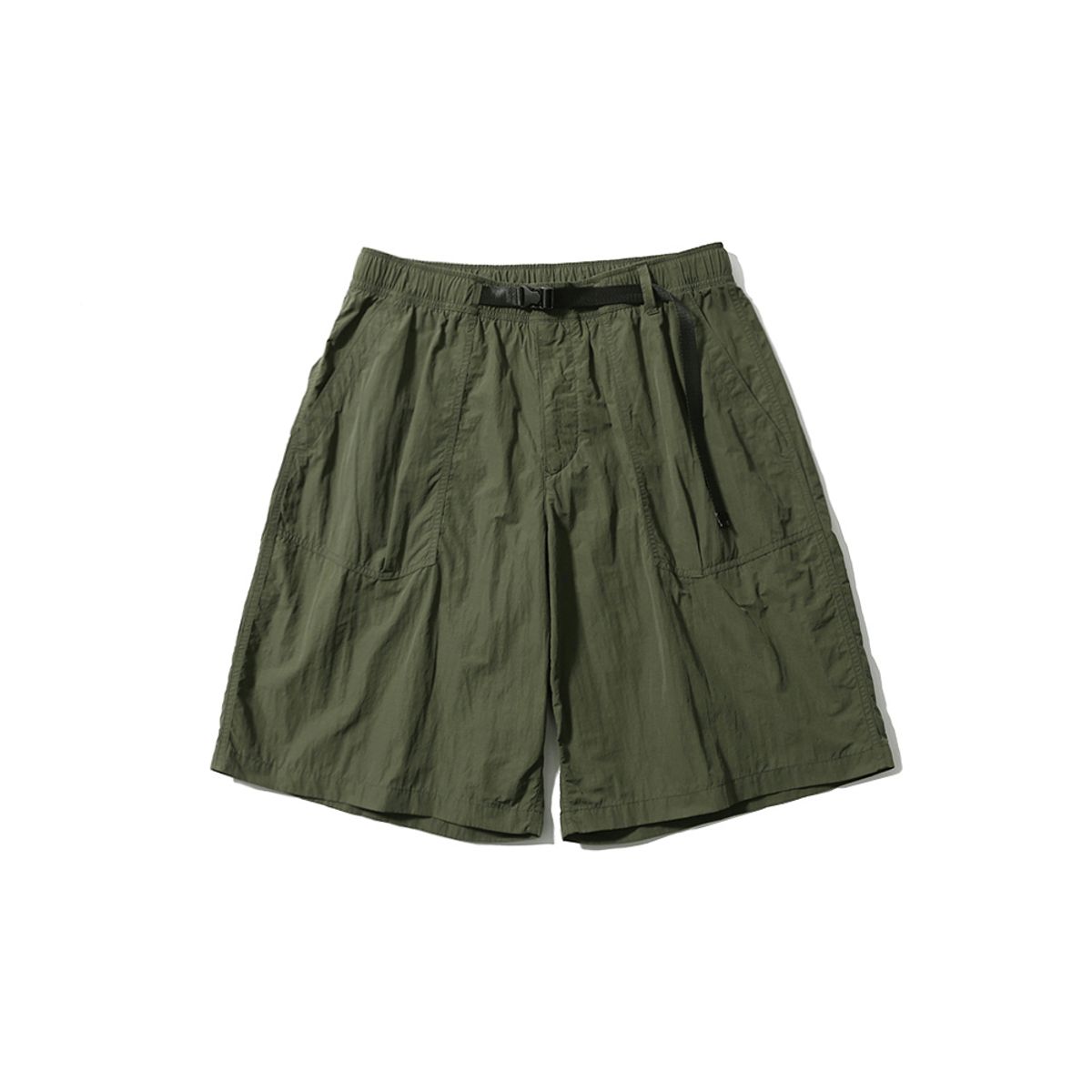 모이프(MOIF) [SS25] OVER FTG SHORTS / OLIVE